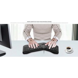 Genius Keyboard - KB-700 - Wired Ergonomic Palm Rest English — Buy in Cyprus with Fast Delivery