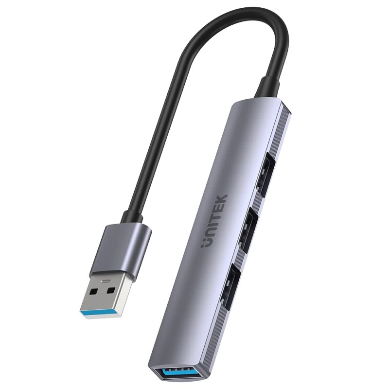 Unitek USB-A Hub - H1208A - 4port 3xUSB2.0 1xUSB3.0 — Buy in Cyprus with Fast Delivery