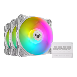 ASUS Gaming Fan ARGB Triple Kit with Controller - TF120 - White — Buy in Cyprus with Fast Delivery