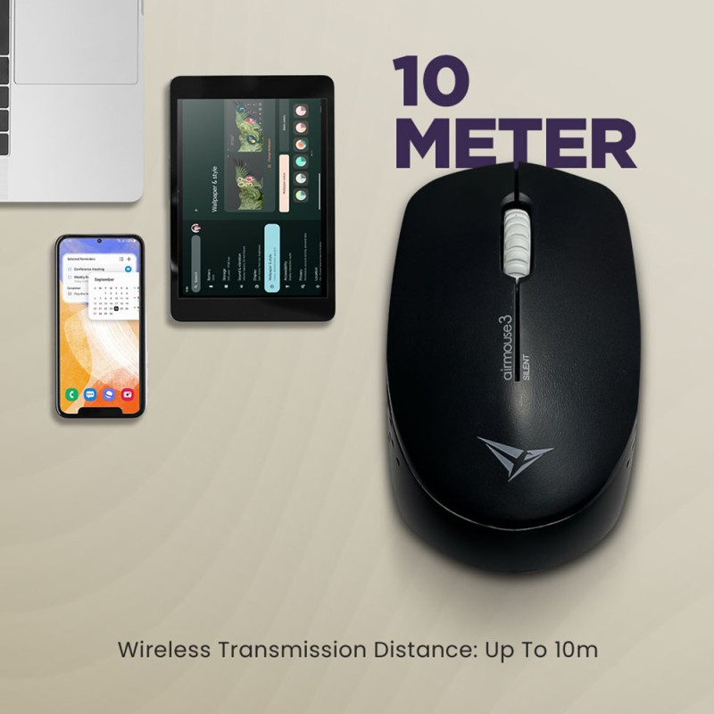 Alcatroz Mouse - AIRMOUSE 3 - Wireless Silent Black — Buy in Cyprus with Fast Delivery