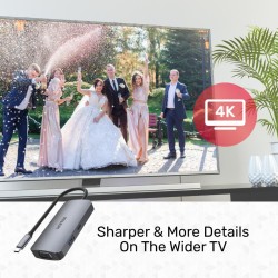 Unitek USB3.1 TypeC Hub 2xHDMI VGA PD100W up to 3 monitors - D1051A - USB3.1 TypeC Hub 2xHDMI VGA PD100W up to 3 monitors