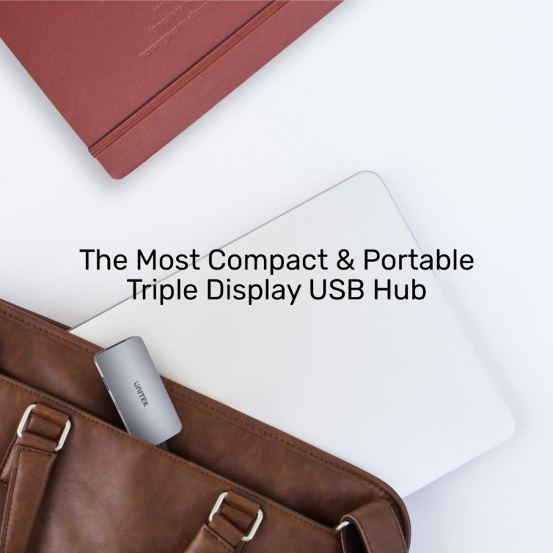 Unitek USB3.1 TypeC Hub 2xHDMI VGA PD100W up to 3 monitors - D1051A - USB3.1 TypeC Hub 2xHDMI VGA PD100W up to 3 monitors