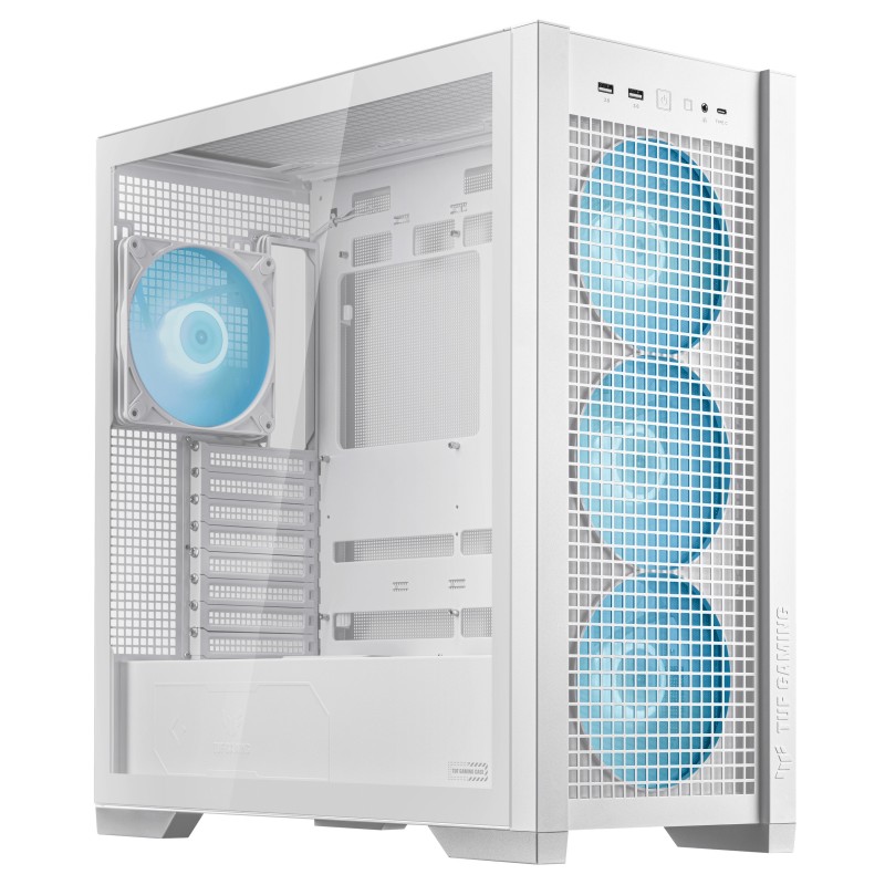 ASUS PC Case ATX Tempered Glass 4xARGB Fans TUF GAMING - GT302 - White — Buy in Cyprus with Fast Delivery