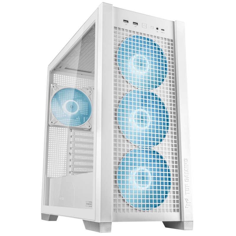 ASUS PC Case ATX Tempered Glass 4xARGB Fans TUF GAMING - GT302 - White — Buy in Cyprus with Fast Delivery