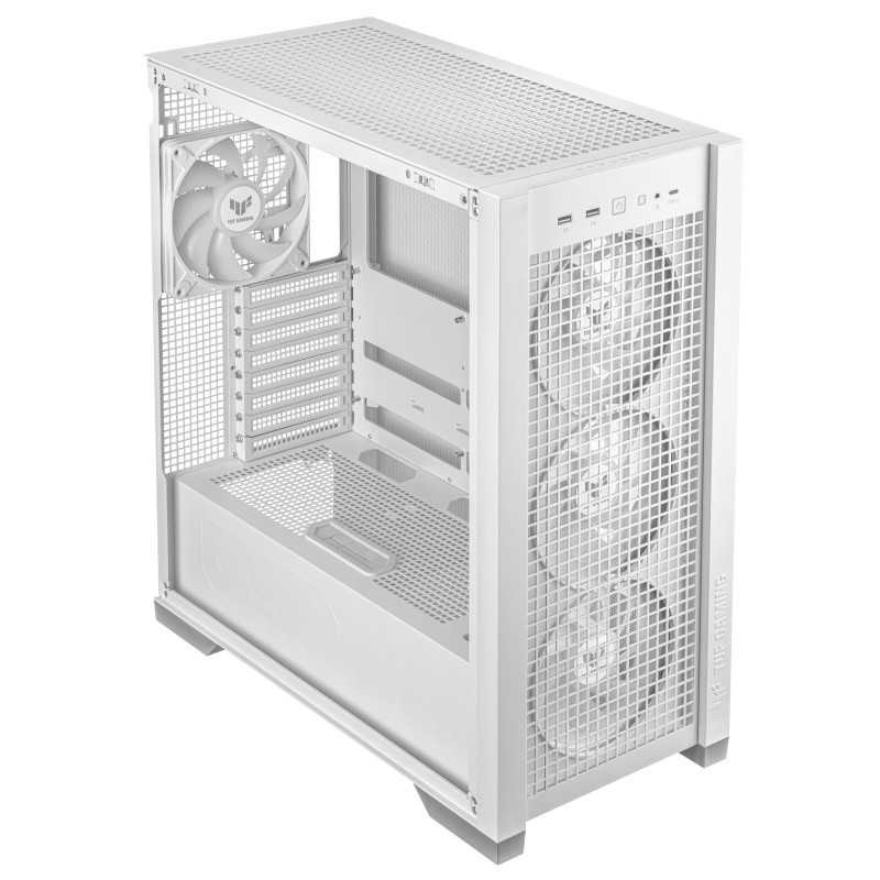 ASUS PC Case ATX Tempered Glass 4xARGB Fans TUF GAMING - GT302 - White — Buy in Cyprus with Fast Delivery