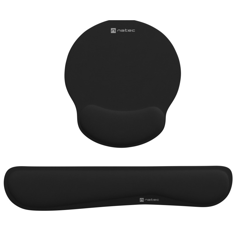 Natec Mousepad & Wrist Rest - CHIPMUNK2-IN-1 - 2in1 Ergonomic Foam Padding Black — Buy in Cyprus with Fast Delivery