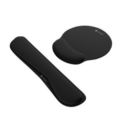 Natec Mousepad & Wrist Rest - CHIPMUNK2-IN-1 - 2in1 Ergonomic Foam Padding Black — Buy in Cyprus with Fast Delivery