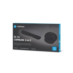 Natec Mousepad & Wrist Rest - CHIPMUNK2-IN-1 - 2in1 Ergonomic Foam Padding Black — Buy in Cyprus with Fast Delivery
