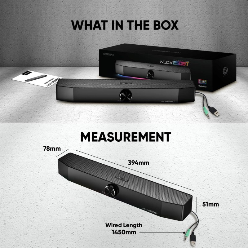 Sonicgear NEOX - 250BT - BT Soundbar 20W White — Buy in Cyprus with Fast Delivery