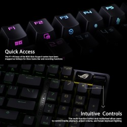 ASUS Gaming Keyboard Mechnanical Tri-Mode 2.4Ghz Bluetooth USB WristRest ROG STRIX SCOPE II 96 Wireless NXSW