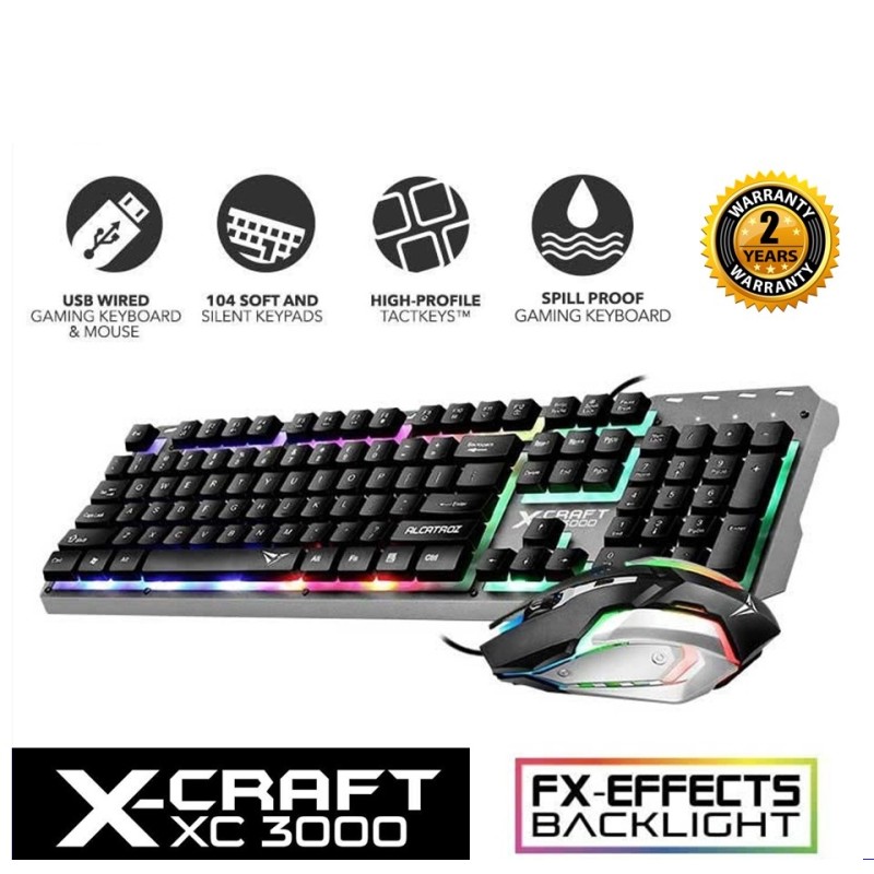 Alcatroz X-Craft - XC3000 - Gaming Keyboard & Mouse Combo — Buy in Cyprus with Fast Delivery