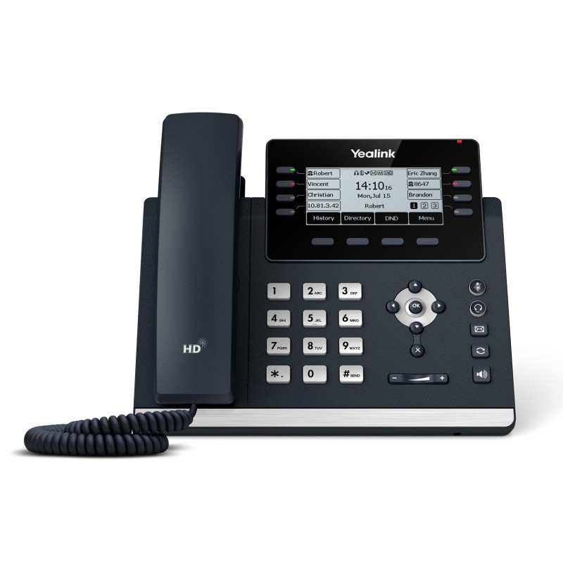 Yealink IP Phone Desktop PoE 3.7'' Gigabit, USB & Expansion - T43U - Desktop PoE 3.7'' — Buy in Cyprus with Fast Delivery