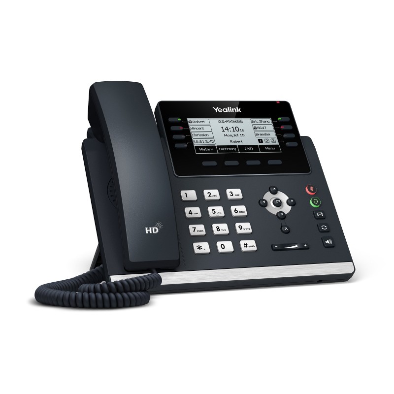 Yealink IP Phone Desktop PoE 3.7'' Gigabit, USB & Expansion - T43U - Desktop PoE 3.7'' — Buy in Cyprus with Fast Delivery