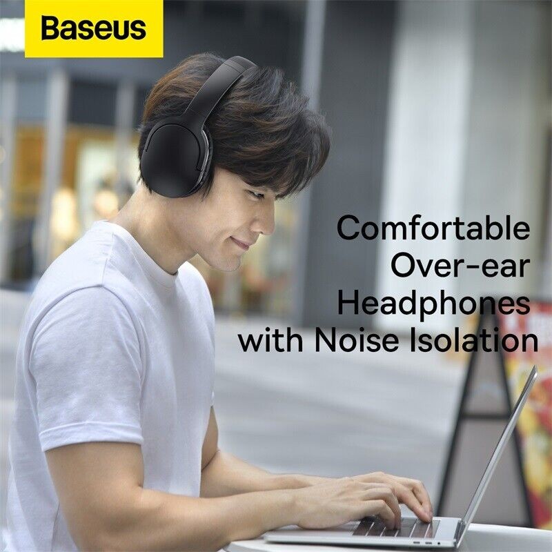 Baseus Encok Wireless Headphone - D02 Pro - Black — Buy in Cyprus with Fast Delivery