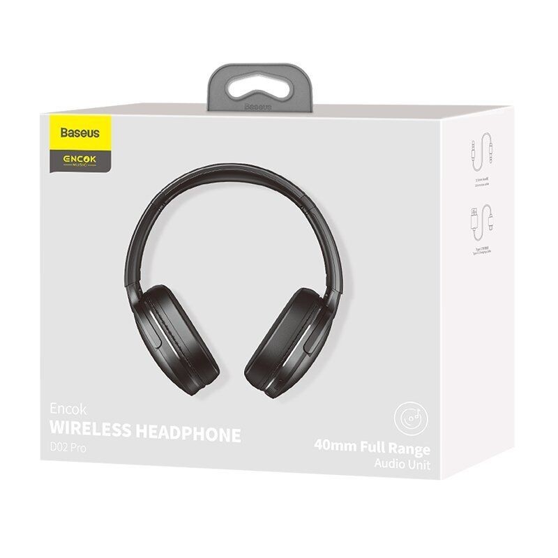 Baseus Encok Wireless Headphone - D02 Pro - Black — Buy in Cyprus with Fast Delivery