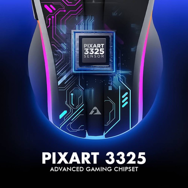 Armaggeddon Gaming Mouse - FOXBAT-III - Wired+2.4G Recharge Cyberpunk Black — Buy in Cyprus with Fast Delivery