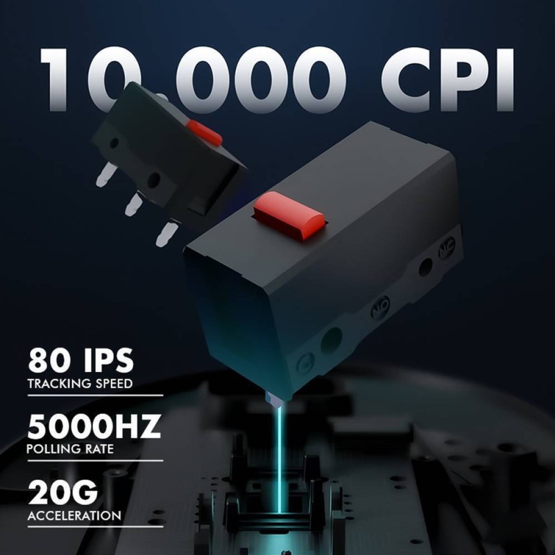 Armaggeddon Gaming Mouse - FOXBAT-III - Wired+2.4G Recharge Cyberpunk Black — Buy in Cyprus with Fast Delivery