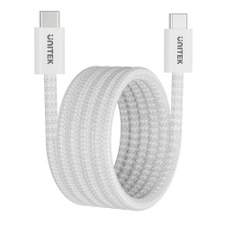 Unitek Magnetic USB-C Cable - C1414AWH-1M - 100W 1.0m White — Buy in Cyprus with Fast Delivery