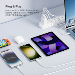 Unitek Magnetic USB-C Cable - C1414AWH-1M - 100W 1.0m White — Buy in Cyprus with Fast Delivery