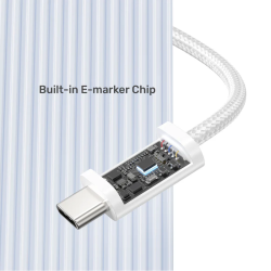 Unitek Magnetic USB-C Cable - C1414AWH-1M - 100W 1.0m White — Buy in Cyprus with Fast Delivery