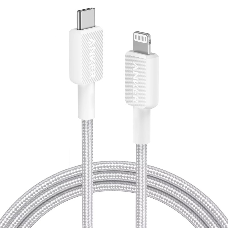 Anker Mobile Cable USB C to MFI - 322 - 1.8m White — Buy in Cyprus with Fast Delivery