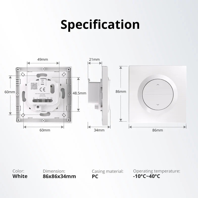 Sonoff WiFi Smart Switch Enclosure - for MINI-RBS — Buy in Cyprus with Fast Delivery