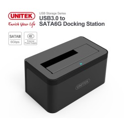 Unitek HDD Docking Station - Y-1078 - 2.5 3.5inch SATA6G Single Bay — Buy in Cyprus with Fast Delivery