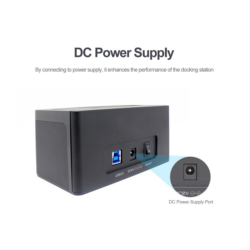 Unitek HDD Docking Station - Y-1078 - 2.5 3.5inch SATA6G Single Bay — Buy in Cyprus with Fast Delivery
