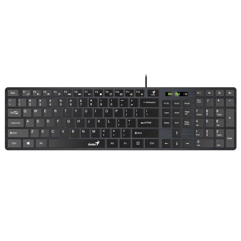 Genius Keyboard - SlimStar 126 - Wired Silent Keyboard — Buy in Cyprus with Fast Delivery