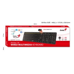 Genius Keyboard - SlimStar 126 - Wired Silent Keyboard — Buy in Cyprus with Fast Delivery