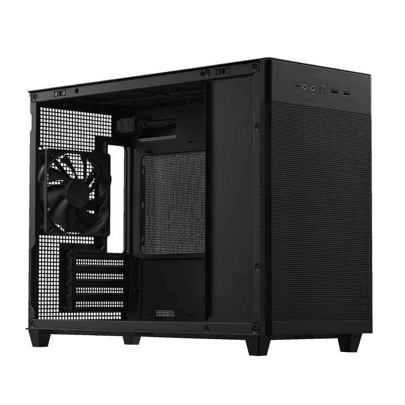 ASUS PC Case mATX Mesh Panel USB-C PRIME - AP201 - Black — Buy in Cyprus with Fast Delivery