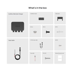 EcoFlow Alternator Charger - 800W - 3in1 Charger for Power Stations, Car Battery & Jump Starters - Charges 1kWh in 1.3 hr