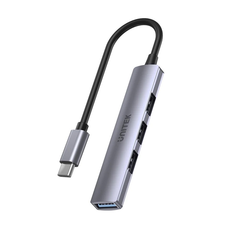 Unitek USB-C Hub 4port 3xUSB2.0 1xUSB3.0 - H1208B - USB-C Hub — Buy in Cyprus with Fast Delivery