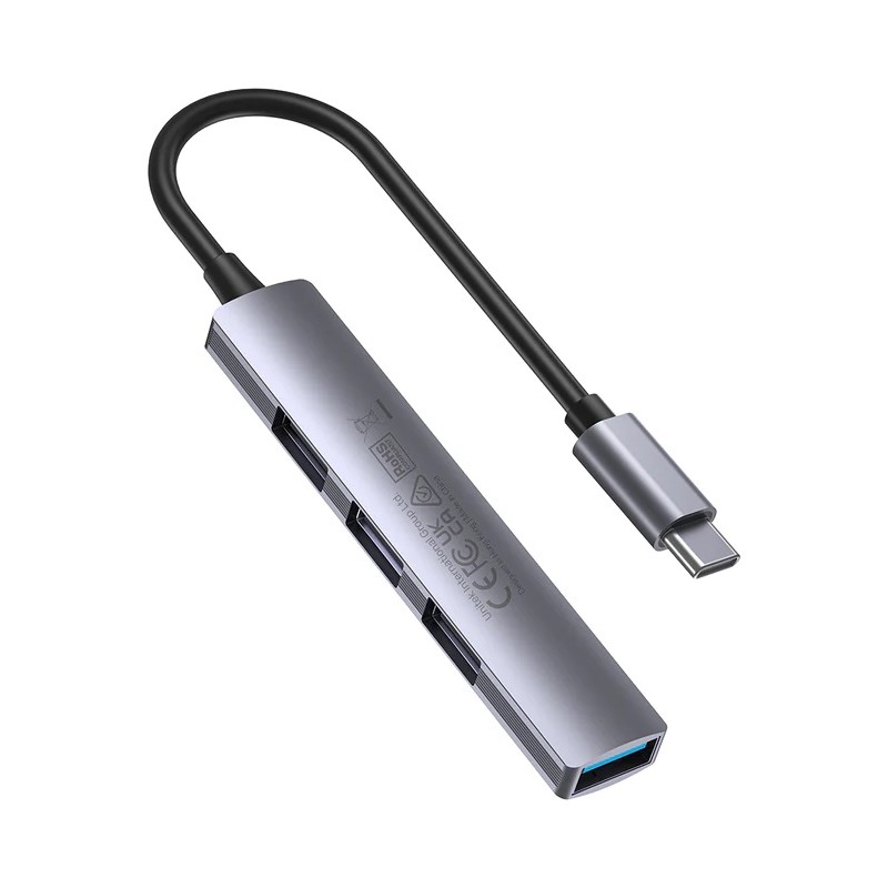 Unitek USB-C Hub 4port 3xUSB2.0 1xUSB3.0 - H1208B - USB-C Hub — Buy in Cyprus with Fast Delivery