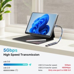 Unitek USB-C Hub 4port 3xUSB2.0 1xUSB3.0 - H1208B - USB-C Hub — Buy in Cyprus with Fast Delivery