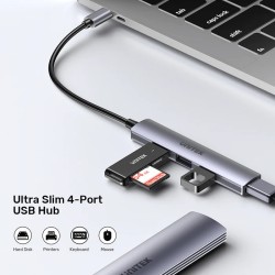 Unitek USB-C Hub 4port 3xUSB2.0 1xUSB3.0 - H1208B - USB-C Hub — Buy in Cyprus with Fast Delivery