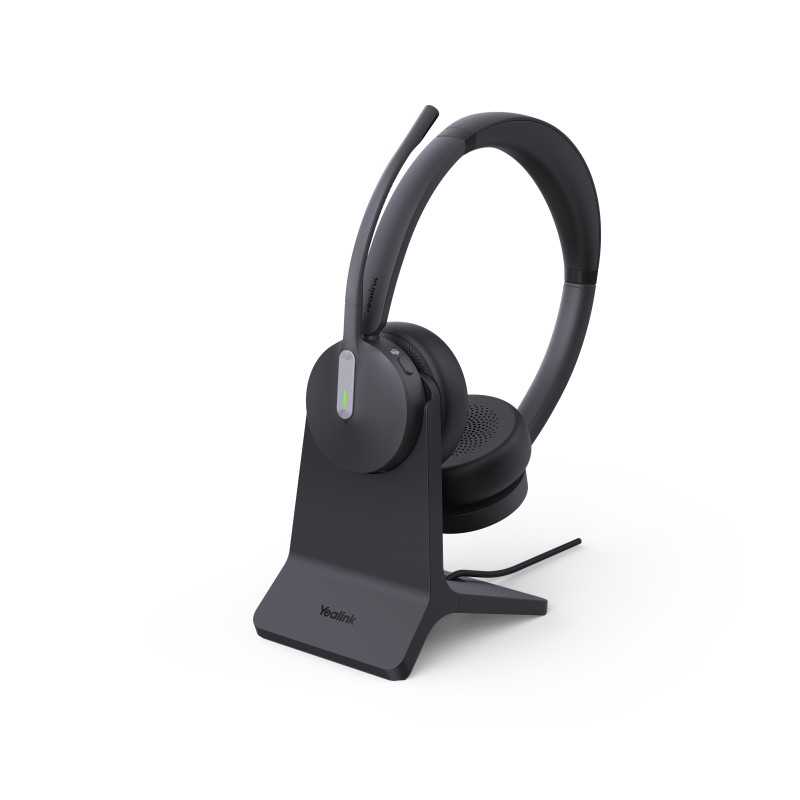 Yealink Headset Wireless Bluetooth 3-Mic NC with BT Dongle & Charging Stand - BH70 - Dual Teams