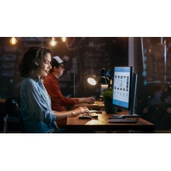 Yealink Headset Wireless Bluetooth 3-Mic NC with BT Dongle & Charging Stand - BH70 - Dual Teams