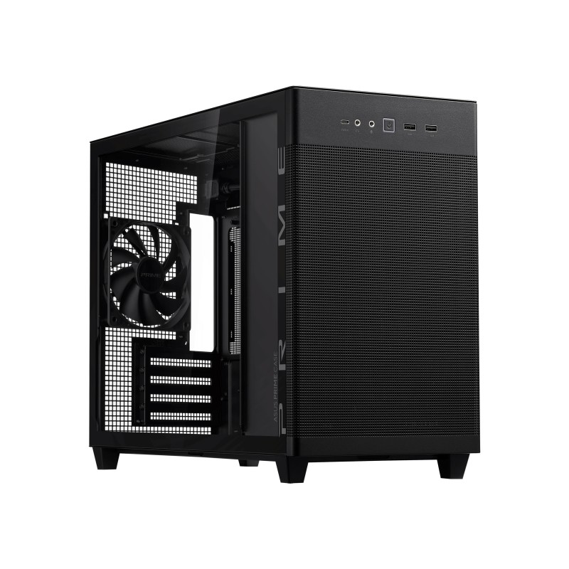 ASUS PC Case - AP201 - mATX Tempered Glass Panel USB-C PRIME Black — Buy in Cyprus with Fast Delivery