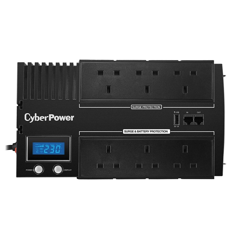 CyberPower UPS - BR1000ELCD - 1000VA 600W Brick Line Interactive UPS LCD — Buy in Cyprus with Fast Delivery