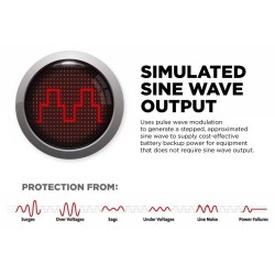 CyberPower UPS - BR1000ELCD - 1000VA 600W Brick Line Interactive UPS LCD — Buy in Cyprus with Fast Delivery