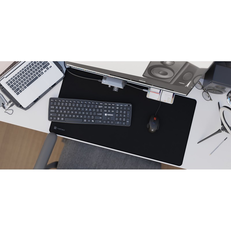Natec COLORS SERIES XL Mousepad - Obsidian Black — Buy in Cyprus with Fast Delivery