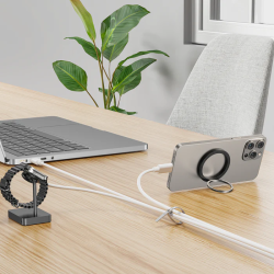 Unitek Cable Organizer Silicone FlexiTies - OT1095A - 5pk (2xBlack 3xGrey) 135x10mm — Buy in Cyprus with Fast Delivery