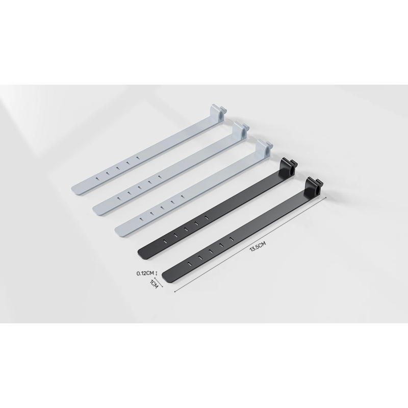 Unitek Cable Organizer Silicone FlexiTies - OT1095A - 5pk (2xBlack 3xGrey) 135x10mm — Buy in Cyprus with Fast Delivery