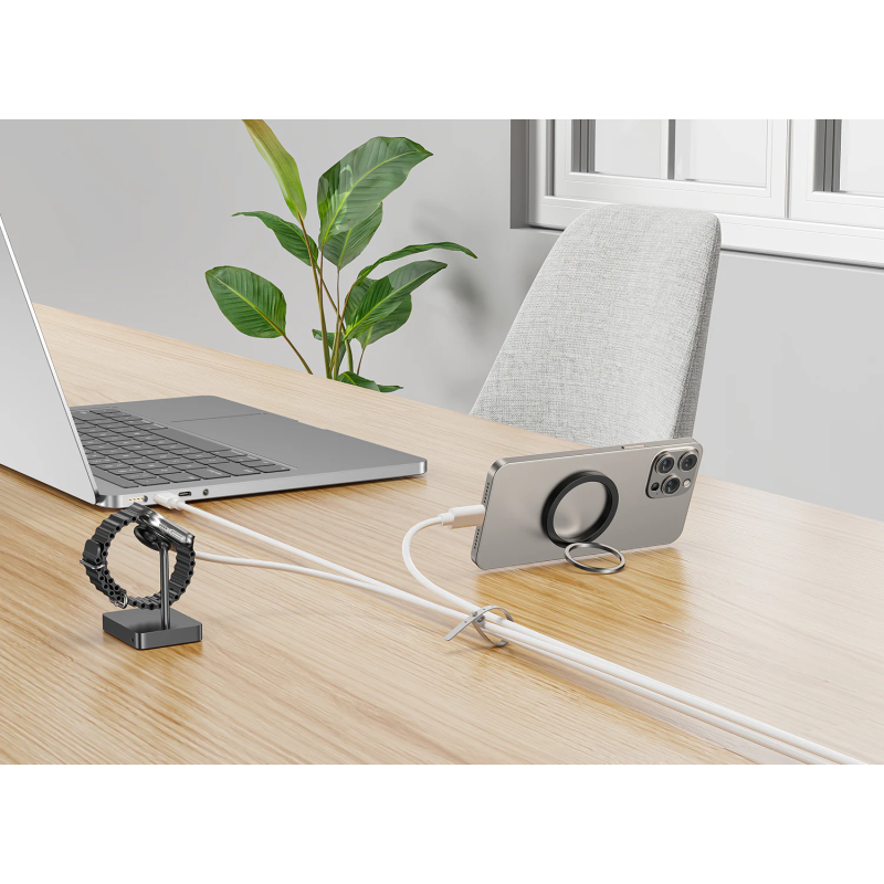 Unitek Cable Organizer Silicone FlexiTies - OT1095A - 5pk (2xBlack 3xGrey) 135x10mm — Buy in Cyprus with Fast Delivery