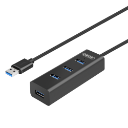 Unitek USB 3.0 Hub 4 ports with Micro USB Power Port - Y-3089 - USB 3.0 Hub 4 ports with Micro USB Power Port