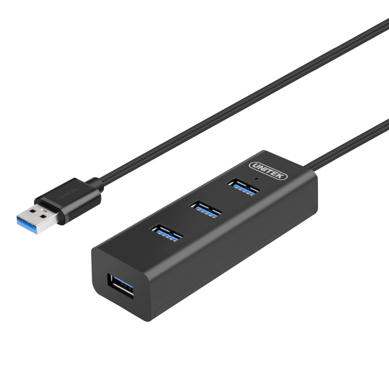 Unitek USB 3.0 Hub 4 ports with Micro USB Power Port - Y-3089 - USB 3.0 Hub 4 ports with Micro USB Power Port