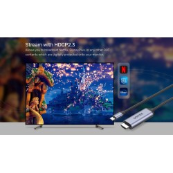 Unitek Converter USB-C to HDMI Cable - V1423B - 8K60Hz 1.8m — Buy in Cyprus with Fast Delivery