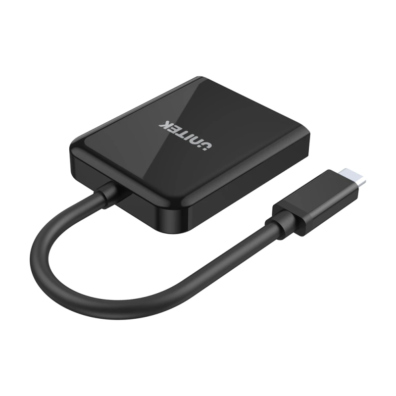 Unitek - V1408A - Type-C To Dual HDMI 4K 60Hz MST Adapter Black — Buy in Cyprus with Fast Delivery