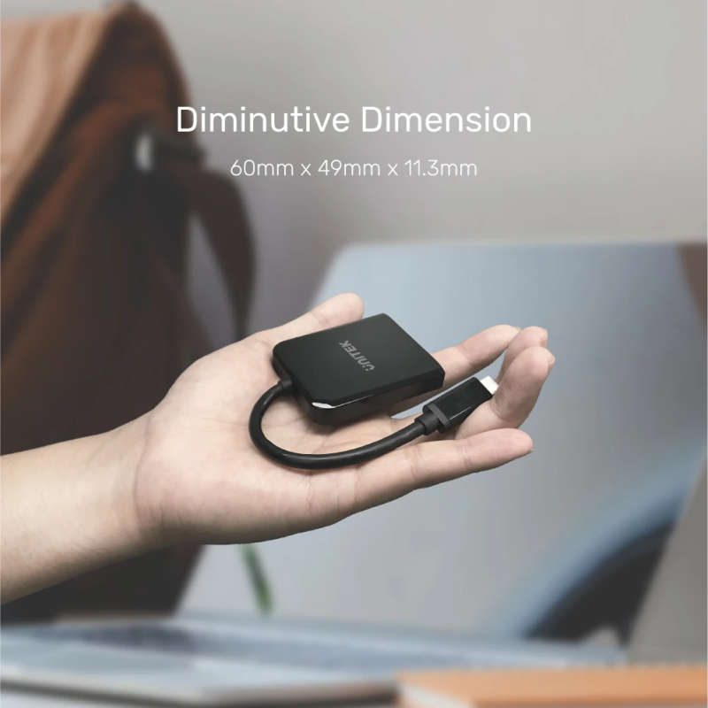 Unitek - V1408A - Type-C To Dual HDMI 4K 60Hz MST Adapter Black — Buy in Cyprus with Fast Delivery